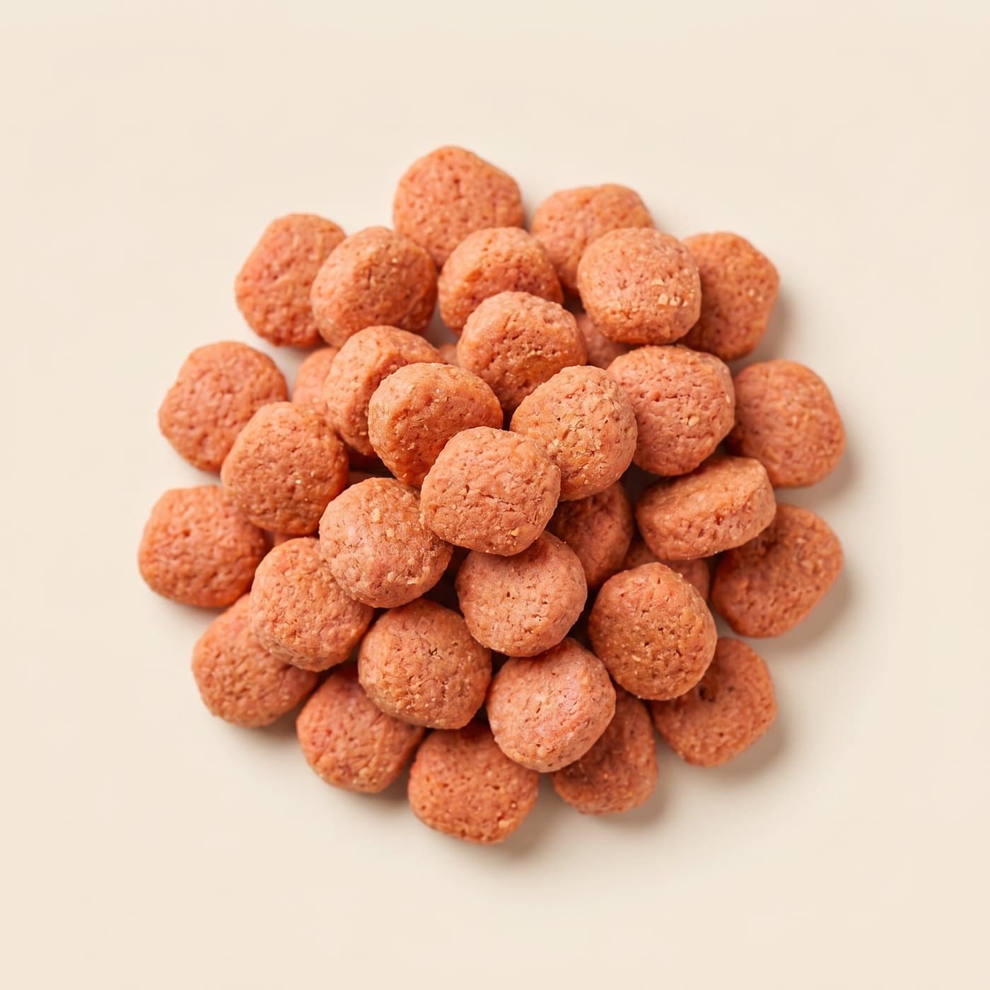 Gros plan des croquettes Adulte au saumon frais