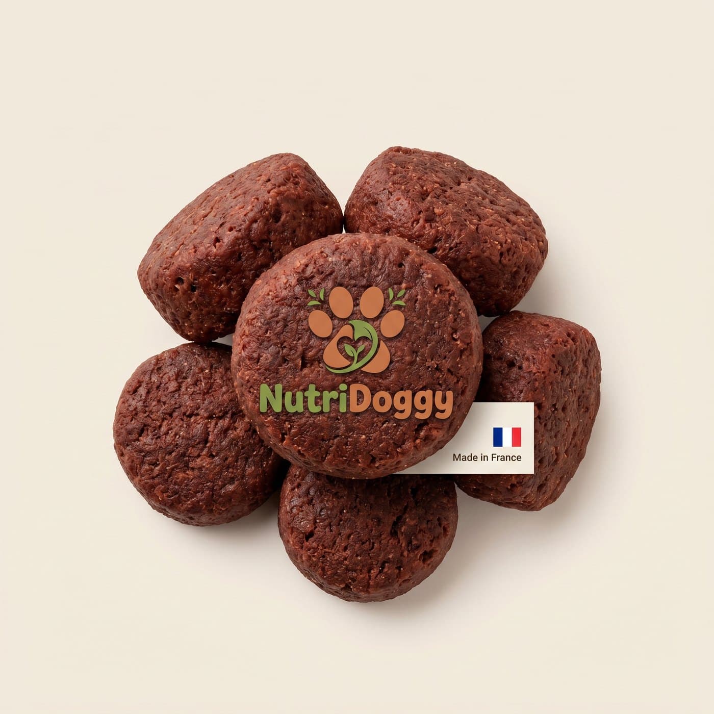 Gros plan des croquettes Grande race au bœuf